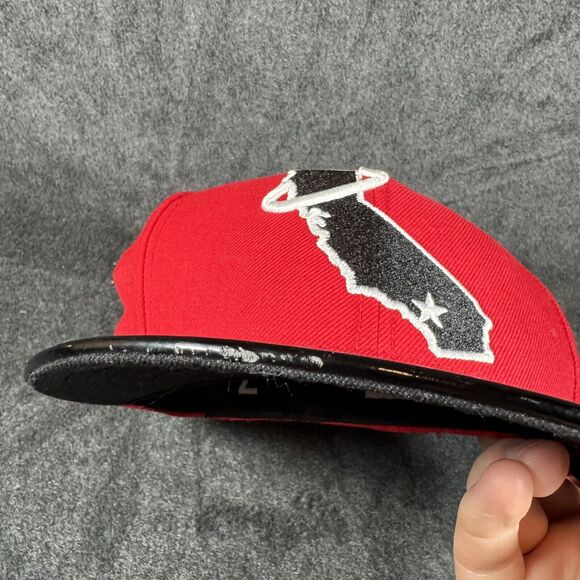 California Angels New Era 59Fifty Cooperstown Collection Men’s Fitted Hat 7 1/8 - Picture 2 of 7